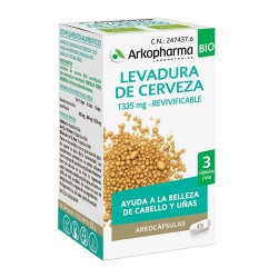 Arkopharma Levadura de Cerveza 1335 mg. Revivificable 45 Cápsulas