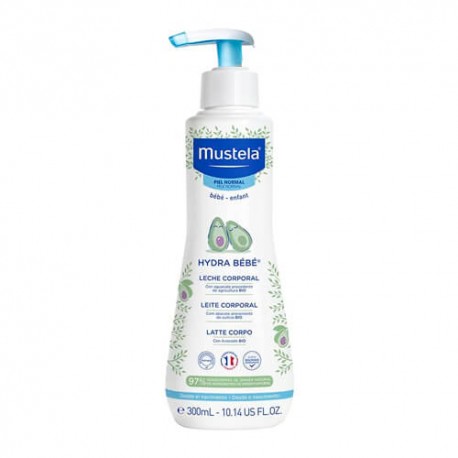 Mustela Hydra Bebé Leche Corporal Con Aguacate Bio 300 ml.