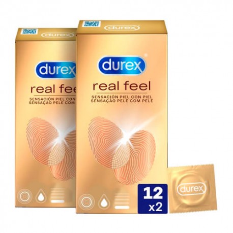 DUREX DUPLO REAL FEEL 2X12 UNIDADES