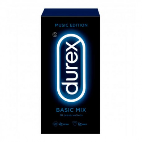 DUREX COND.MUSIC BASIC MIX 10 UNIDADES