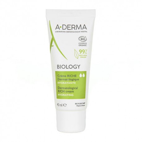 A-derma Biology Crema Hidratante Rica 40 ml.