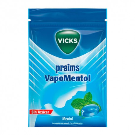 VICKS PRAIMS VAPOMENTOL BOLSA 72GR.