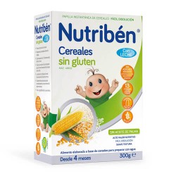 Nutribén Cereales Sin Gluten con Leche Adaptada 300 gr.