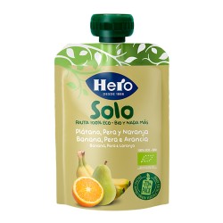 HERO BABY SOLO PLATANO PERA NARANJA 100G.