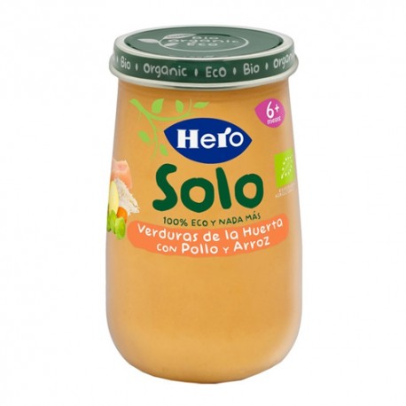 HERO BABY SOLO VERDURA POLLO ARROZ 190GR