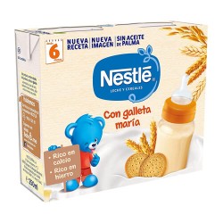 Nestlé Leche y Cereales con Galleta María 2x250 ml.