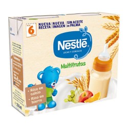 Nestlé Leche y Cereales Multifrutas 2x250 ml.