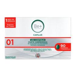 BE + CAPILAR ANTICAIDA USO CONTINUO FORTE 90 COMP.