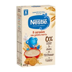 Nestlé Papillas de Cereales 8 Cereales con Galleta María 600 gr.