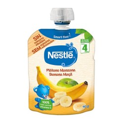 Nestlé Bolsitas de Fruta Plátano y Manzana 90 gr.