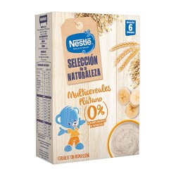 Nestlé Papillas de Cereales Selección de la Naturaleza Multicereales Plátano 330 gr.