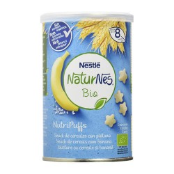 Nestlé Naturnes Bio Nutri Puffs Snack de Cereales con Plátano 35 gr.