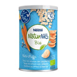 Nestlé Naturnes Bio Nutri Puffs Snack de Cereales con Zanahoria 35 gr.