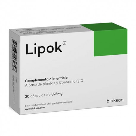 Lipok 30 Cápsulas de 825 mg.