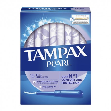 TAMPAX PEARL LITES TAMPONES 18 UD