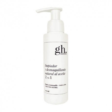 GH Limpiador y Desmaquillante Natural al Aceite 2 en 1 100 ml.