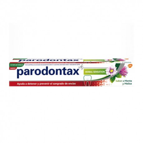 Parodontax Herbal Sensation Pasta Dentífrica Sabor Menta y Melisa 75 ml.