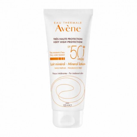 Avene Solar Leche Mineral SPF50+ 100 ml.