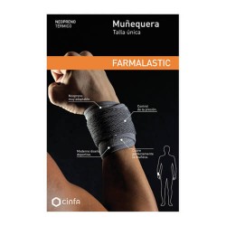 Farmalastic Muñequera Velcro Neopreno Térmico Talla Única