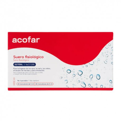 Acofar Suero Fisiológico 30 Monodosis de 5 ml.