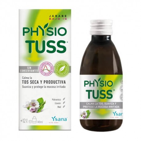 Ysana Physio Tuss Bajo Índice Glucémico Tos Seca y Productiva 140 ml.