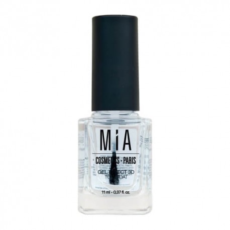 MIA Top Coat Gel Effect 3D Esmalte de Uñas 11 ml.