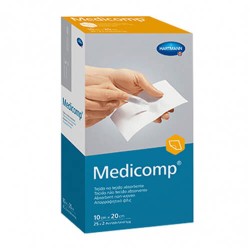 Medicomp Compresas deTejido No Tejido Absorbente 10 x 20 cm. 2x25 Unidades 