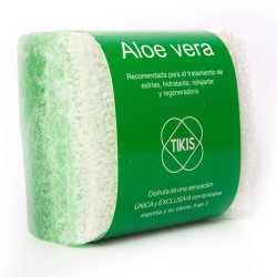 Tikis Esponja con Jabón Sólido Cuadrada Aloe Vera