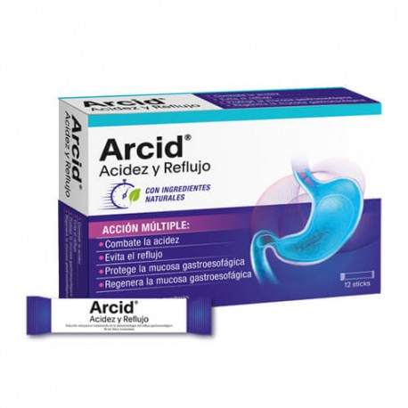 Arcid Acidez y Reflujo 12 Sticks de 10 ml.