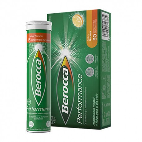 Berocca Performance Sabor Naranja 30 Comprimidos Efervescentes