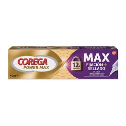 Corega POWER MAX Máxima Fijación + Sellado Crema Fijadora Prótesis Dentales 40 gr.