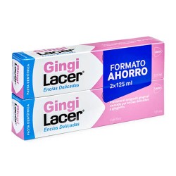 GingiLacer Encías Delicadas Pasta Dentífrica Formato Ahorro 2x125 ml.