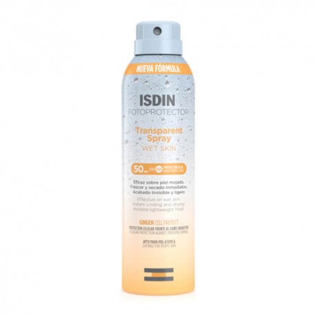 ISDIN Fotoprotector Transparent Spray Wet Skin SPF50+ 250 ml.