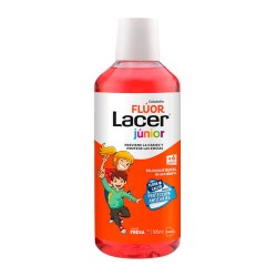 Lacer Flúor Colutorio Diario 0,05% Sin Alcohol Sabor Fresa 500 ml.