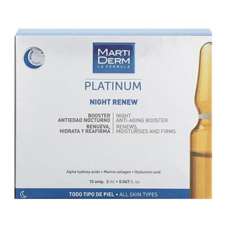 Martiderm Platinum Night Renew 10 Ampollas