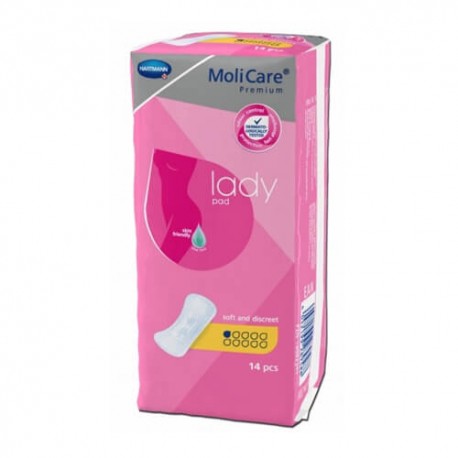 Molicare Lady Pad Micro Light 1 Gota 14 Unidades