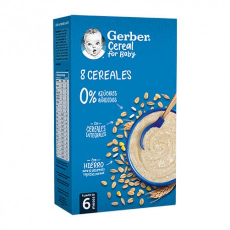 Nestlé Gerber Cereal for Baby 8 Cereales 500 gr.