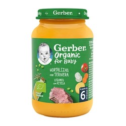 Nestlé Gerber Organic for Baby Hortalizas con Ternera 190 gr.