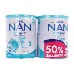 Nestlé NAN Optipro 3 Duplo 2x800 gr. 2ª Unidad 50% Descuento