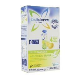 Diabalance Expert Gel de Glucosa de Absorción Rápida Sabor Lima-Limón 4 Unidades