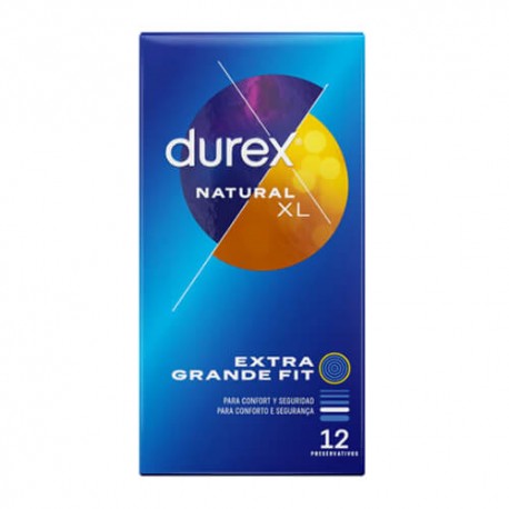 Durex Natural XL Extra Grande Fit 12 Preservativos