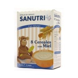 Sanutri 8 Cereales Con Miel 600 gr.